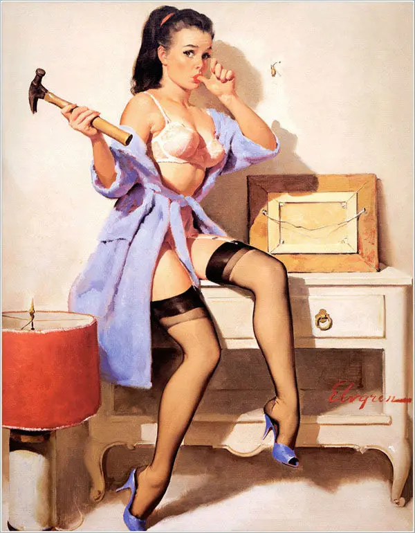 Vintage Pin Up Girl Prints