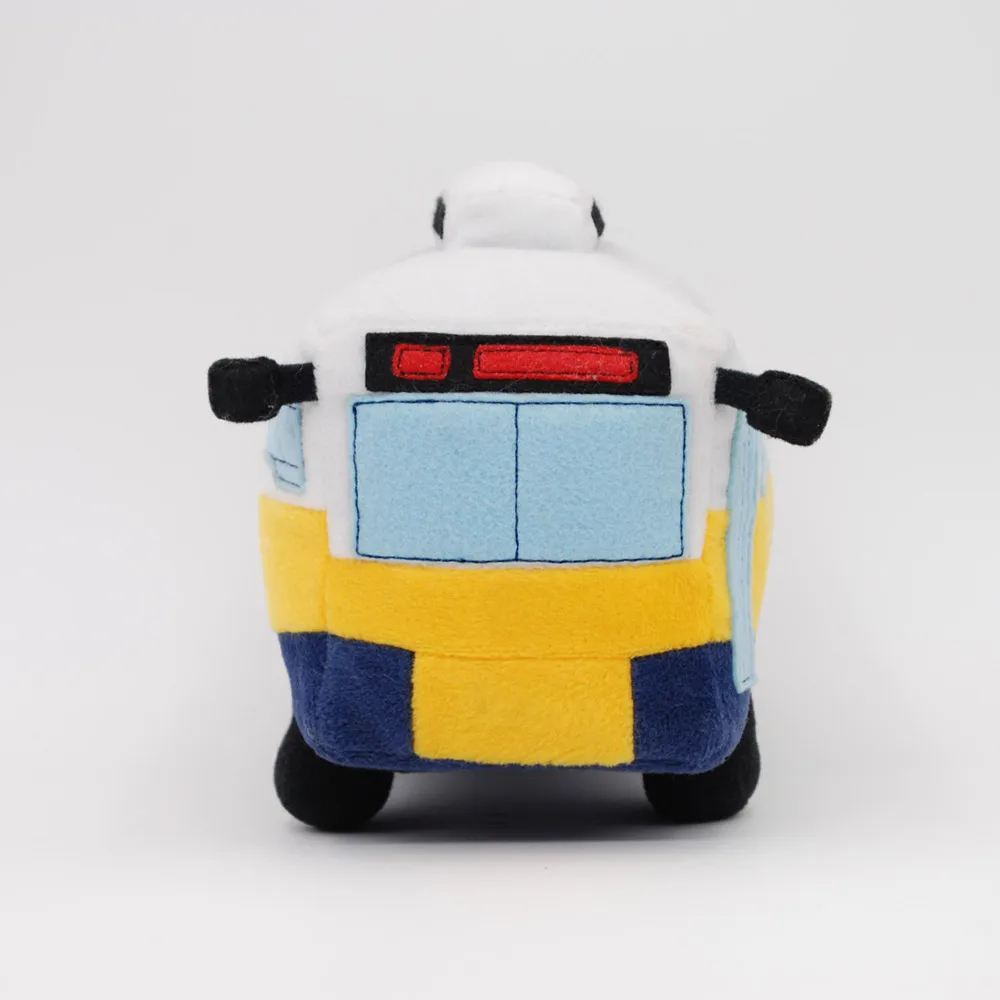 ODM OEM plush vivid color bus supper soft fabric stuffed educational toy bus