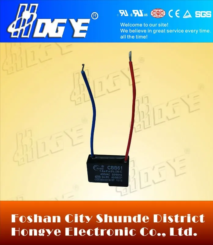 Sale condensadores capacitors  CBB61 industrial sewing machine motor capacitor