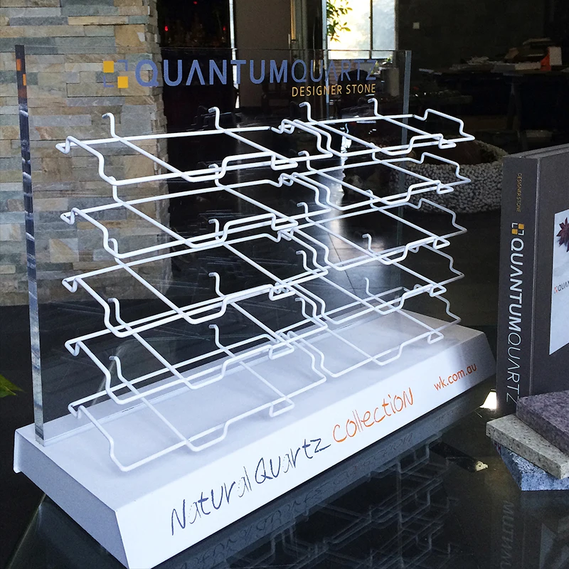 marble acrylic display shelf