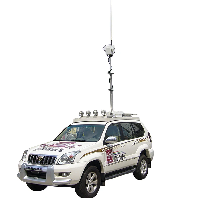 10m meter tower mast manual telescoping pole vehicle mounted crank mast