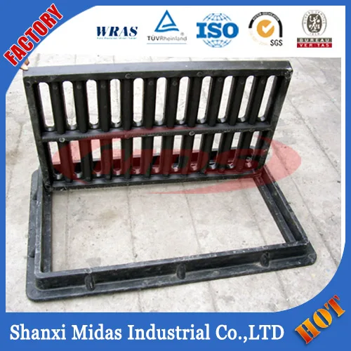Ковкого чугуна дренажной овраг решеткой