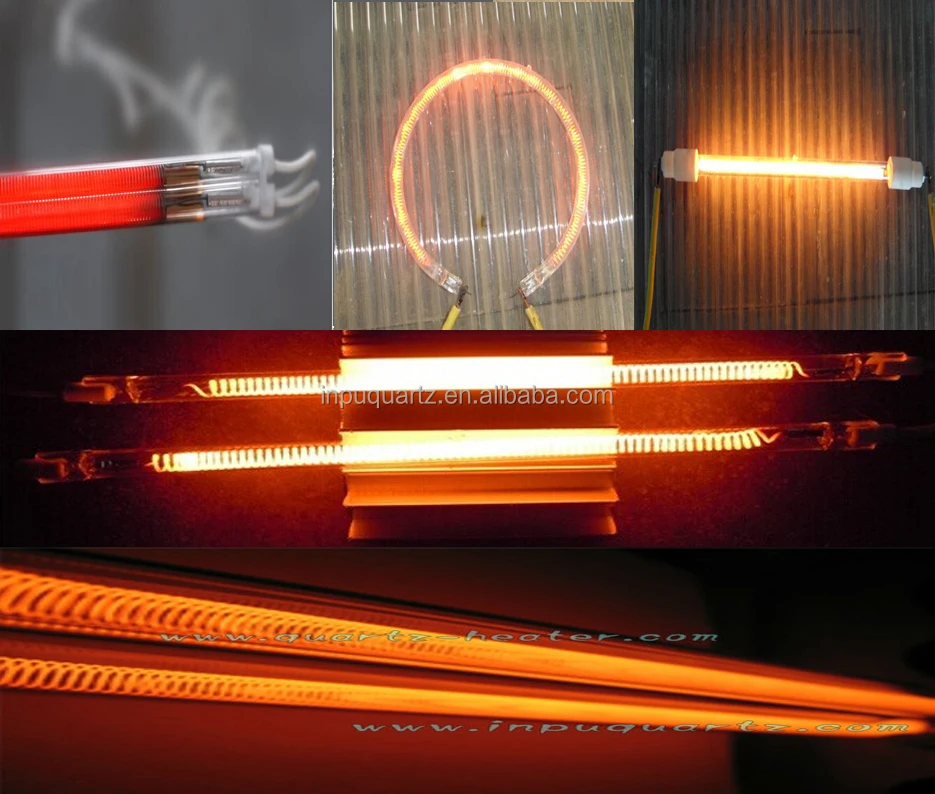 carbon filament fiber infrared heating lamp