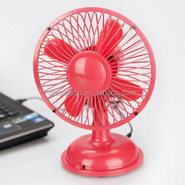 DF501 5 inch metal oscillating USB/BO desk fan