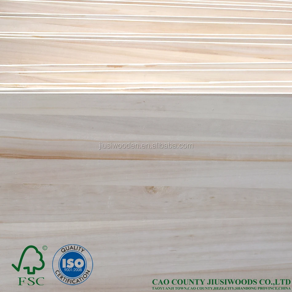 
High Quality Solid Wood Board Coffin board Paulownia Wood Price 