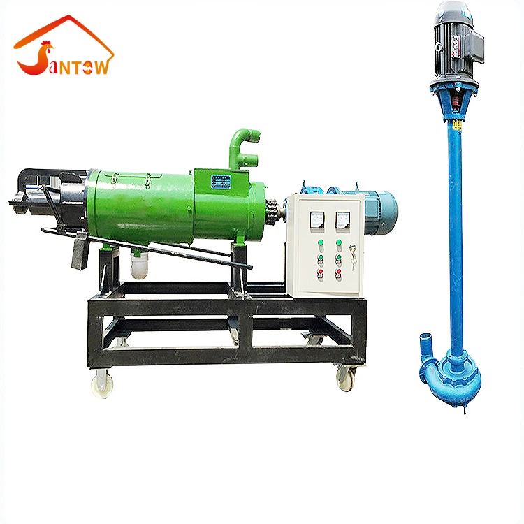 China hot sale Manure Separator widely used Screw press solid& liquid centrifugal sifter Durable Chicken manure drying machine