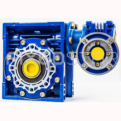 NMRV Aluminium Double Worm Gear Reducer with Motor nmrv 040 worm gearbox