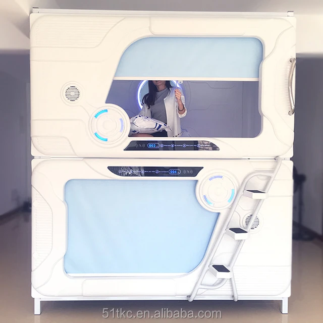 Biggest designer and manufacturer in China supply capsule hotel bed capsule bunk bed fireproof capsule bed