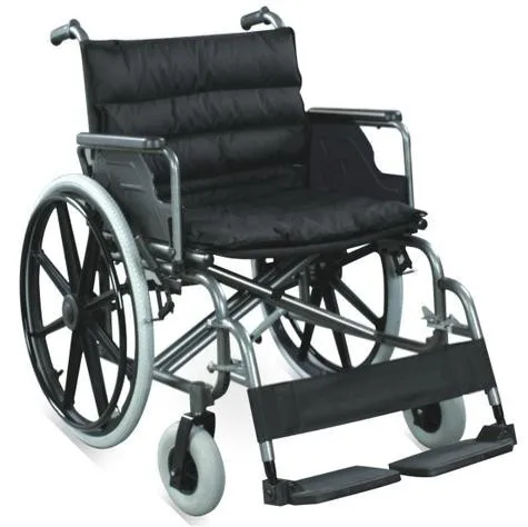 Foshan factory black 24 inch wheels manual steel wheelchair RJ-W851