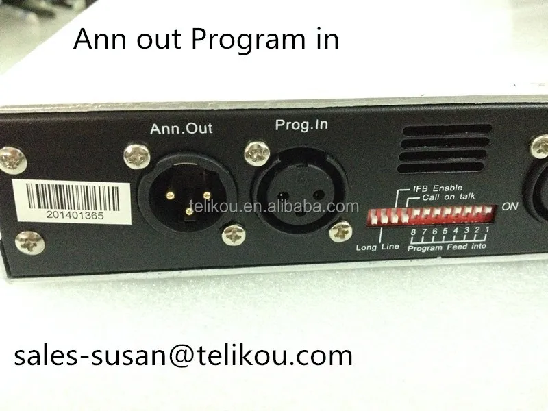 TELIKOU TM-800 Eight channel wired intercom  System  base station master control unit For TV station lighting sound Stage