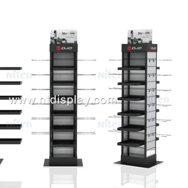 metal display rack wall hook display