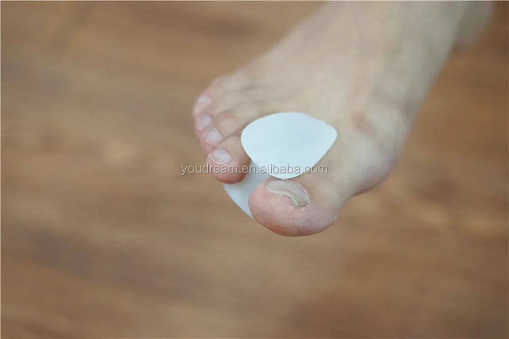 Gel Toe Separators with No Loop for Bunions and Corns-Corrector Pads Provide Bunion Relief and Prevent Toe Rub