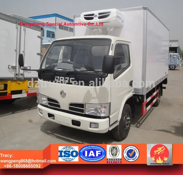 3-5ton RHD freezer van truck, refrigerated box truck, dongfeng freezer van for sale