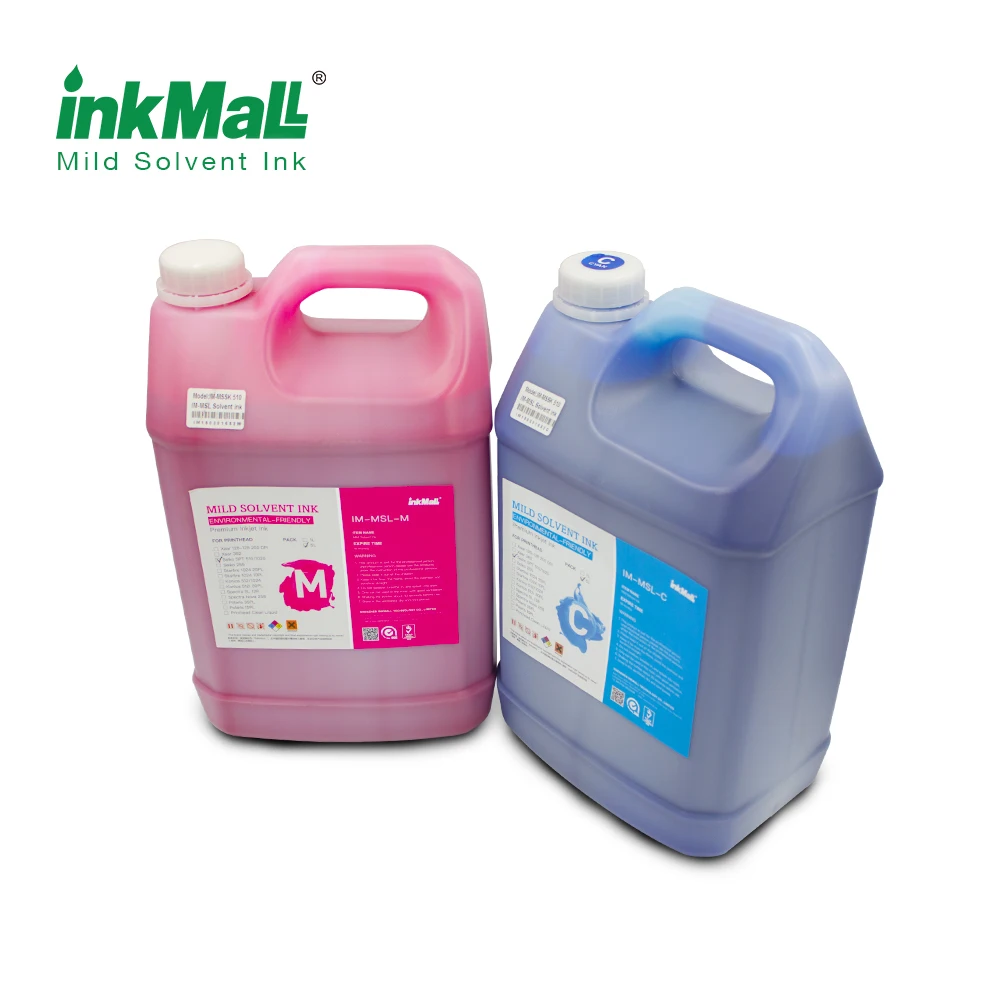 Inkmall Best Price High Quality Cymk Mild Solvent Ink For Konica 512 42pl Printhead