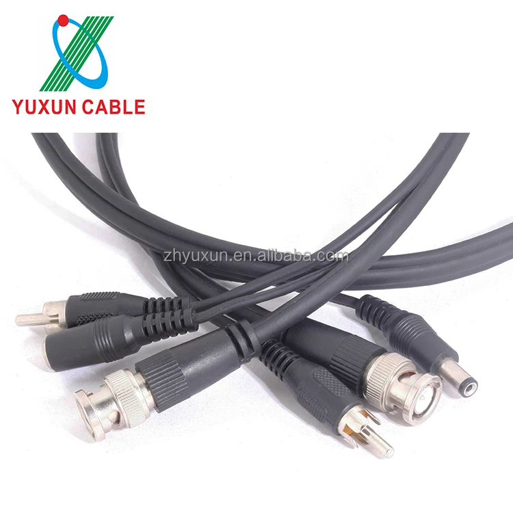Лучшая цена RCA + DC RG59 кабель HD видео кабель с разъемом BNC