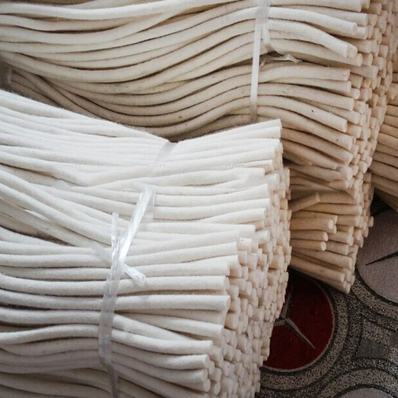 high quality organic white wool felt seal cord