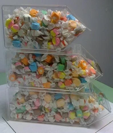 Wholesale stackable acrylic candy bins with scoop