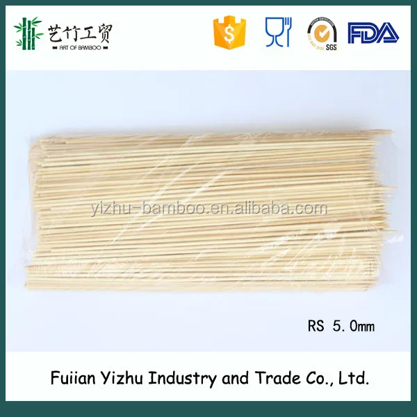 Высококачественные Натуральные 50 см Бамбуковые круглые палочки для запекания зефира