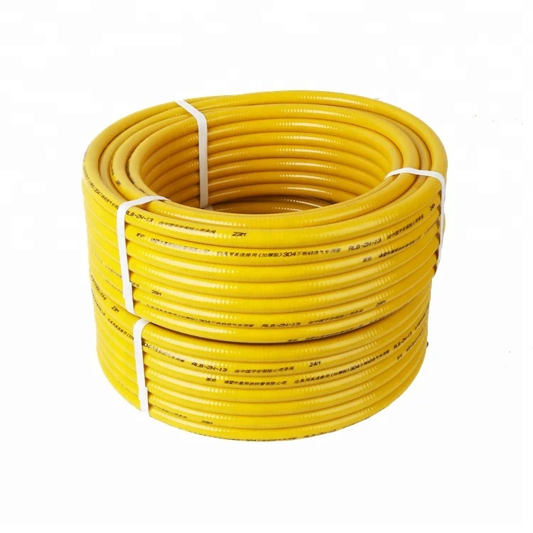 High Quality Rubber Gas  Pipe/Flexible Gas Hose with Stainless Steel fitting
