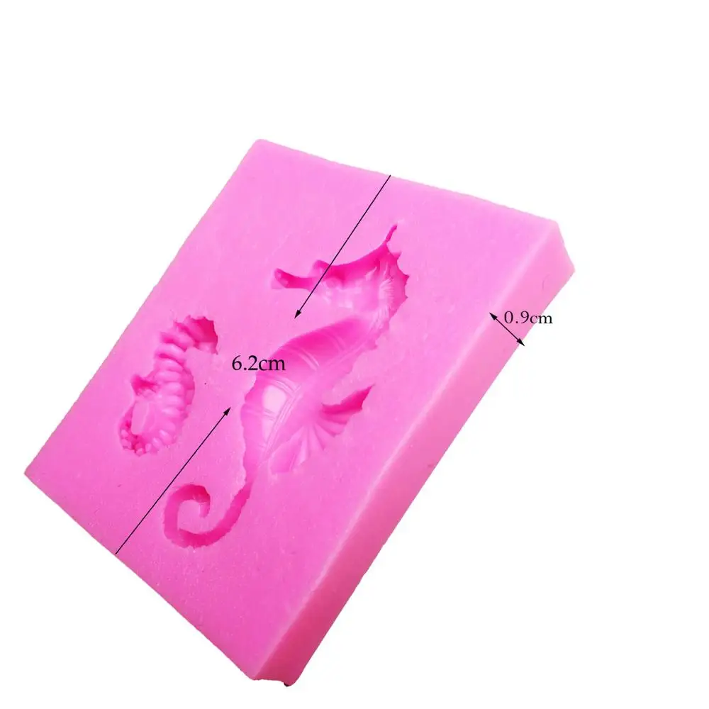 
Cake Tools silicone foundant mold sea horse seahorse mould for cake decoration 