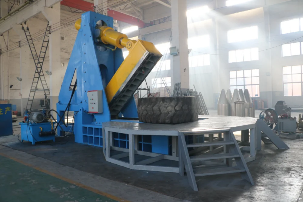 otr tyre cutter machine for sale in tire recycling plant with low price