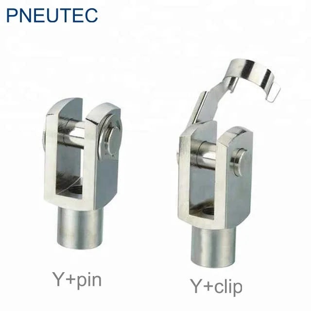 Y-16/20/32/40 steel female thread Y fork joint with clip pneumatic air cylinder accessories mounting rod end