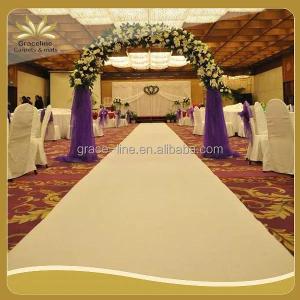 Graceline plain event exhibition white Wedding carpet for expo outdoor playground carpet