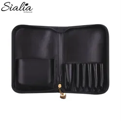 Factory Direct Sales Create Your Own Brand Luxury PU Leather Cosmetic Bag Travel Case Holder Custom Make Up Brush Pouch