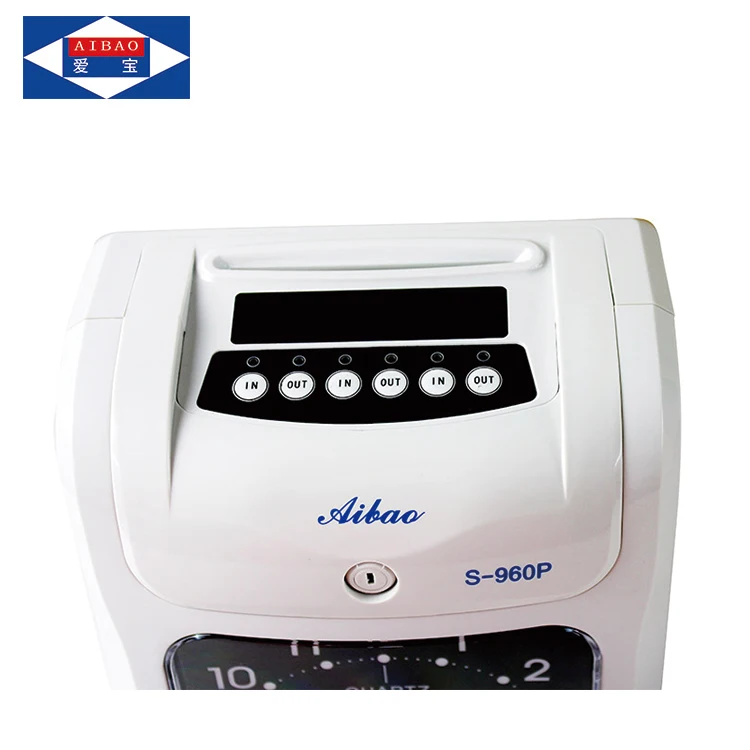 analogue card punch date time stamp time attendance machine