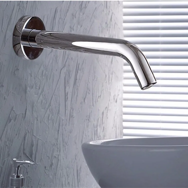 Wall mounted basin induction faucet