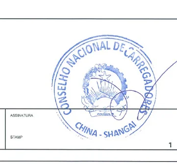 
CNCA Application APPLICATION FORM - CNCA LOADING CERTIFICATE REPUBLICA DE ANGOLA DU NO.APPLICATION FORM FOR THE ISSUE OF LOADING 