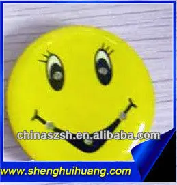 Wholesale Smile Face LED Flashing Pin Badge for Decoration, Led Pin Badge can bring Good Mood,