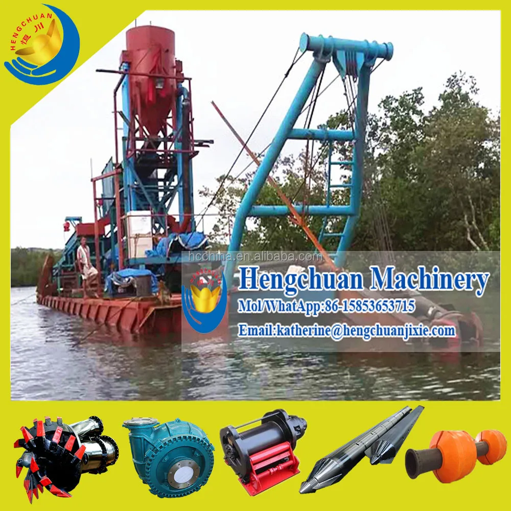 High Efficient China Cutter Head Diamond Mining Dredge for Sale
