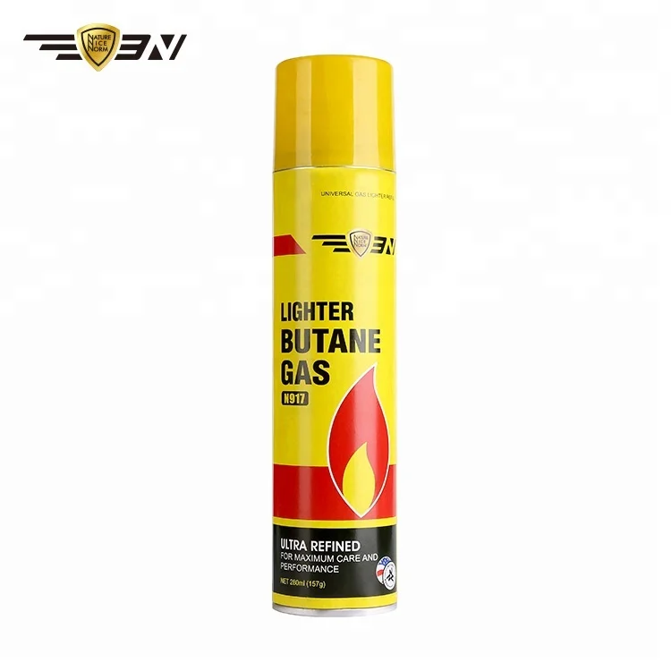 280ml Aerosol Lighter Butane Gas, Portable Torch Lighter Gas Refill, 3N Ultra Refined Gas Refill for Camping