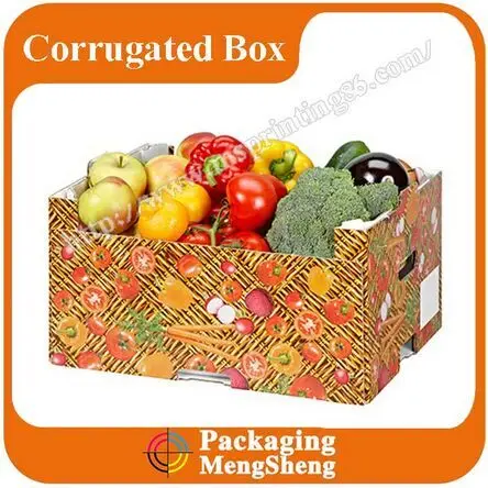 wholesale corrugated cardboard vegetable/fruit box vegetable/fruit packing box