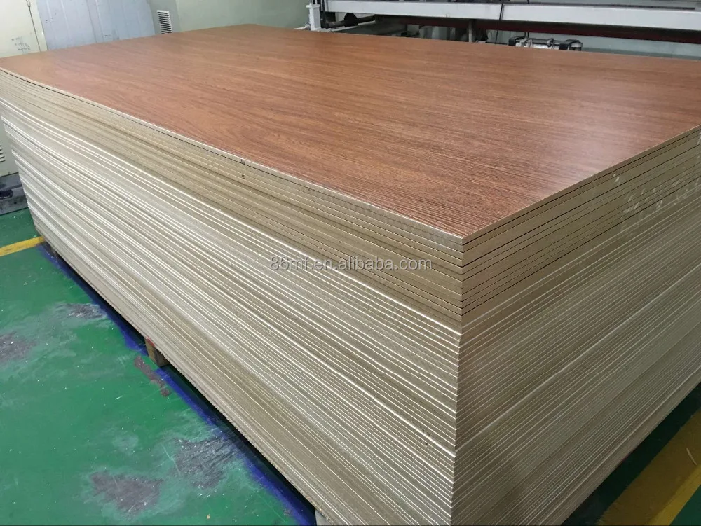
15mm 25mm furniture grade beech color melamine mdf panel 
