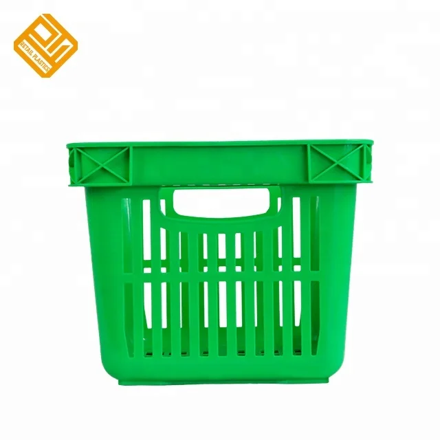 
Wholesale Retail Supermarket Grocery Plastic Single Handle Shopping Basket 