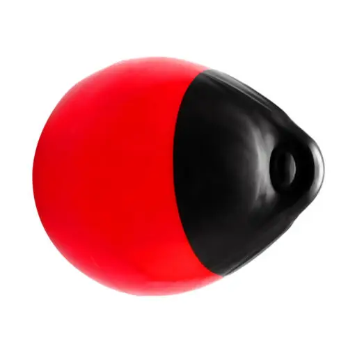 
marine black and red color 9.8*12.2 inch hdpe floating marker buoy 