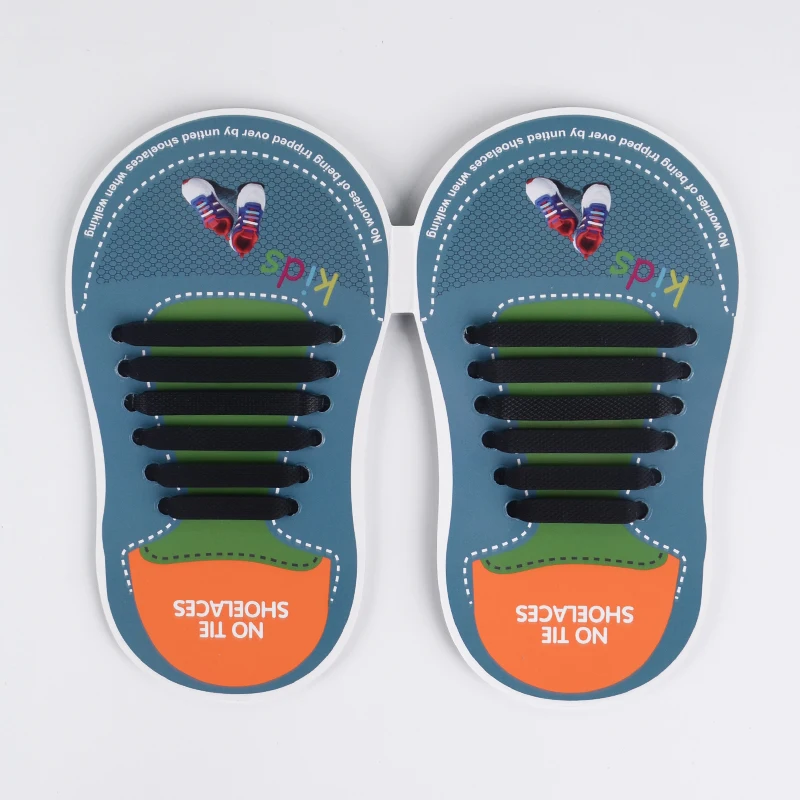 
custom design rubber silicone colorful shoelaces for holiday 