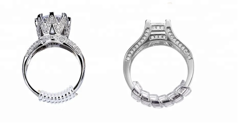 Plastic Ring Size Adjuster Tool For Jewellery Making Plastic Clear Ring Sizer For Loose Rings