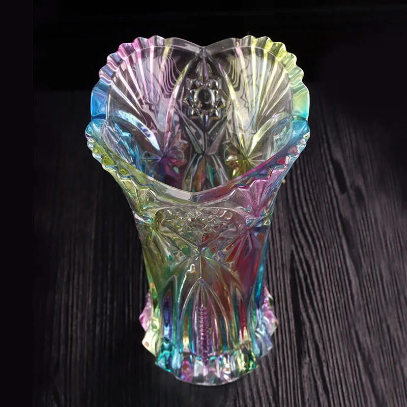 European Style Small Crystal Glass Flower Vase For Crystal Decoration