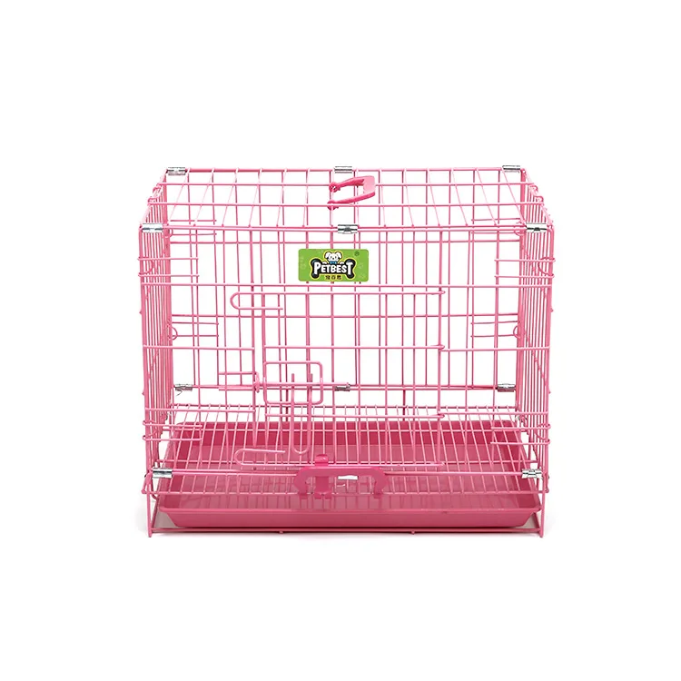 Wholesale Pink Blue Black Commercial Metal Wire Rabbit Cages
