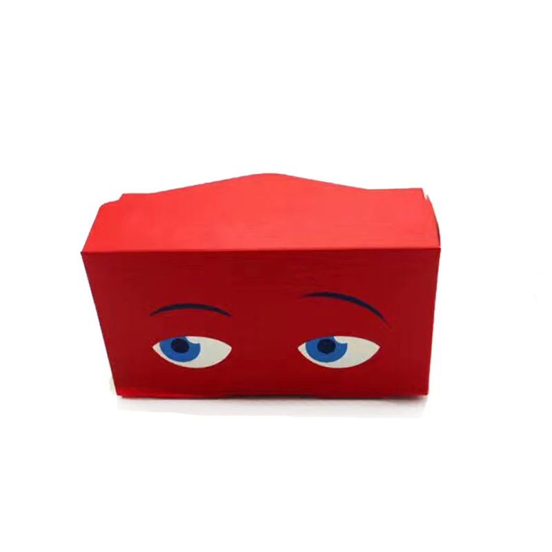 Модель конверта, картонные 3D очки виртуальной реальности, плоские картонные очки виртуальной реальности с логотипом