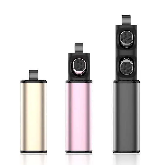 OEM мини СПЦ True 4,2 синий зуб Беспроводные наушники с зарядным футляром