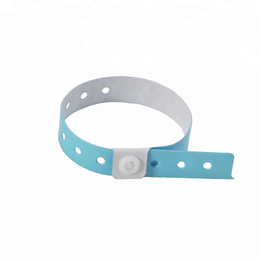 Hot trend 250x16mm L-shape lockable PVC wristband for function