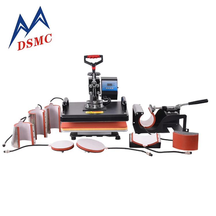 Hot 8 In 1 Heat Press Machine Mugs Hat T Shirts Printing Machine Sublimation
