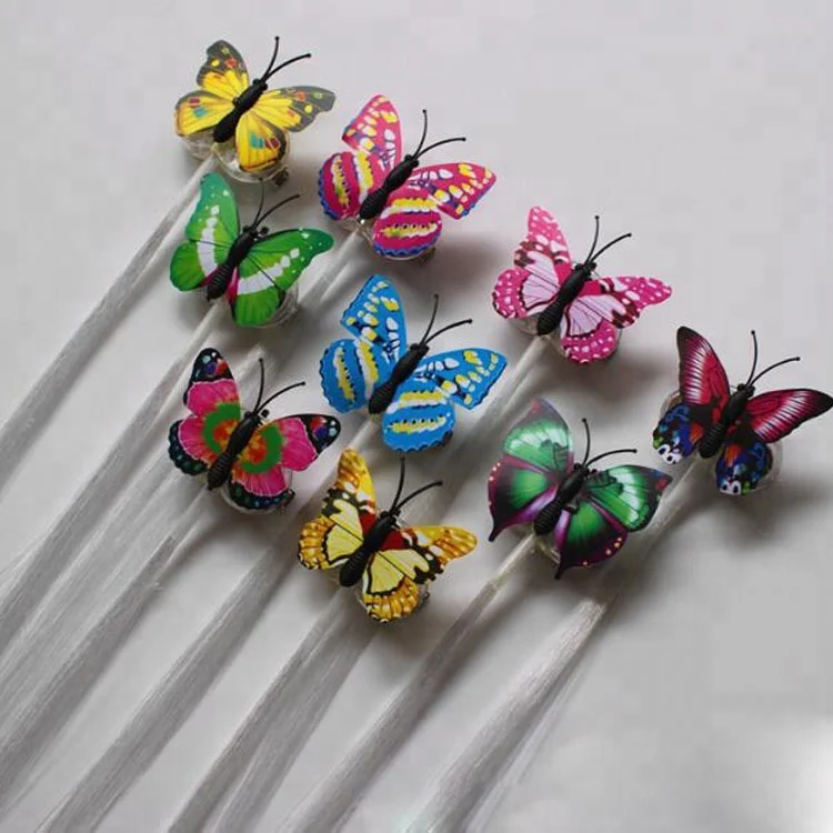 Butterfly LED Hair Clip Glowing Braid