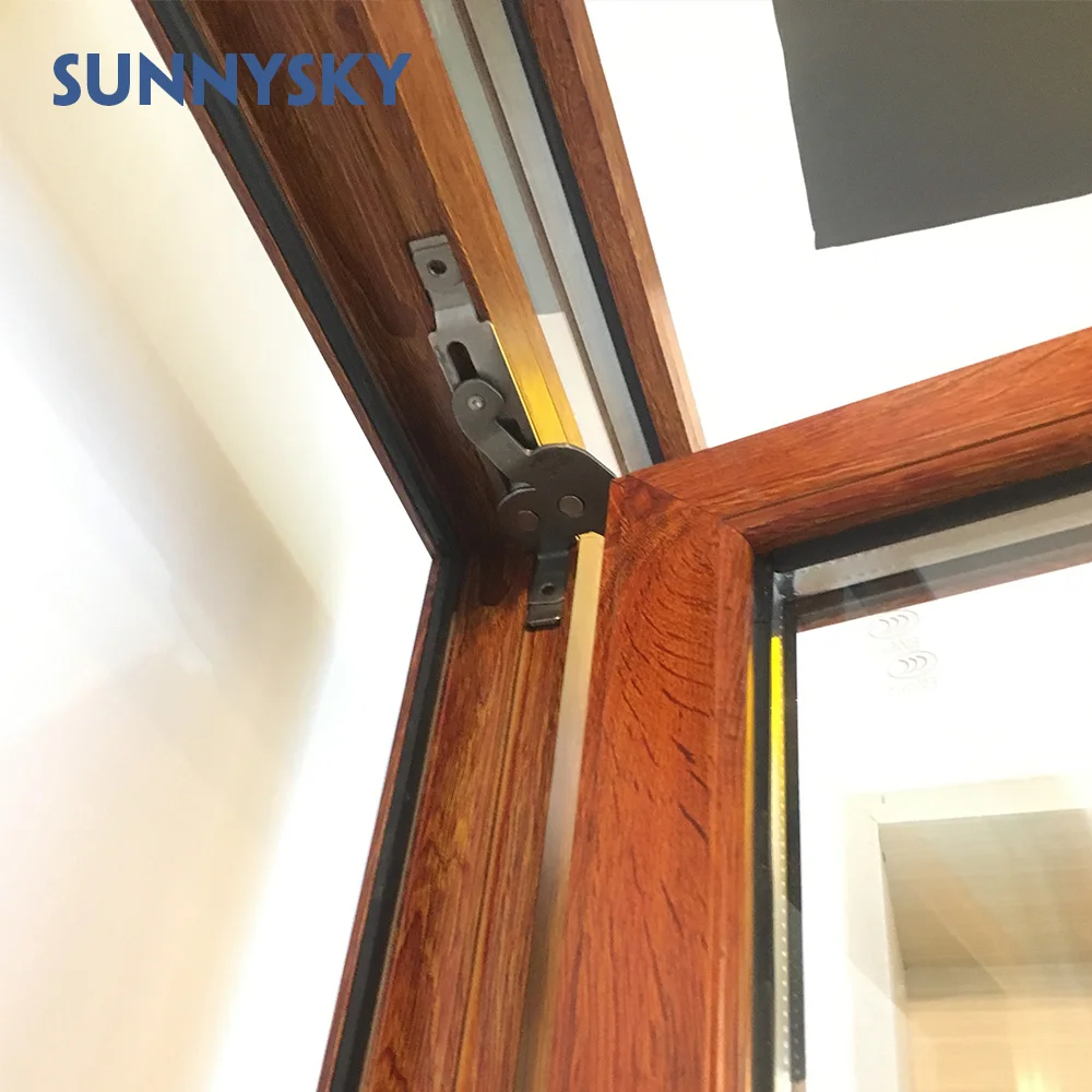 Tilt & Turn Window with Waterproof Standard Double Glazed Sound Insulation Ventilate Aluminum Australia Swing Customized CN;GUA