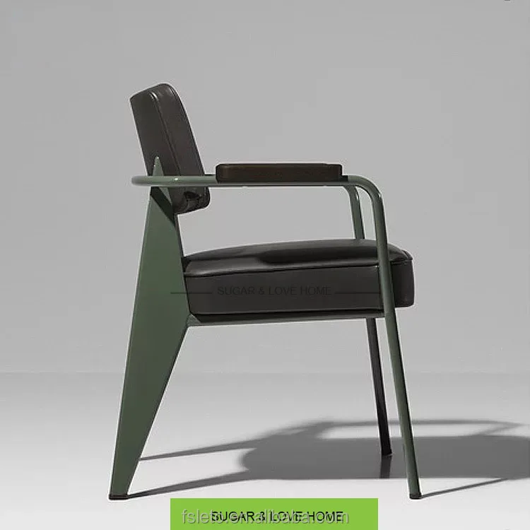 OEM industrial loft restaurant furniture modern armchair pu leather dining chair