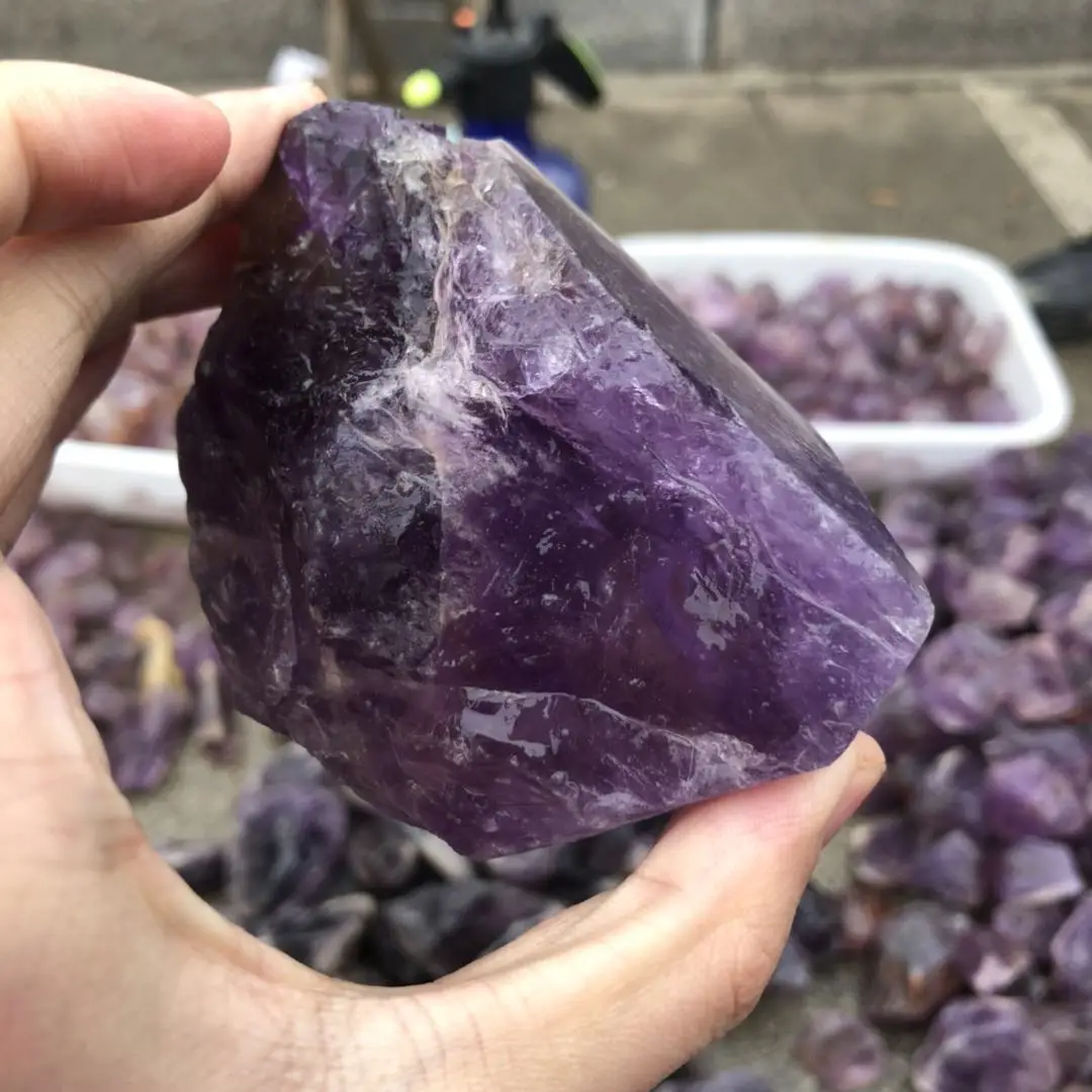 Wholesale Natural Rough Raw Amethyst  Quartz Crystal Healing Stones Rough amethyst